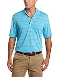 Greg Norman Men's Performance Pique Multi-Striped Top,Zenith,Small