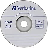 Verbatim 25 GB 6x Blu-ray Single Layer Recordable Disc BD-R, 25-Disc Spindle 97457