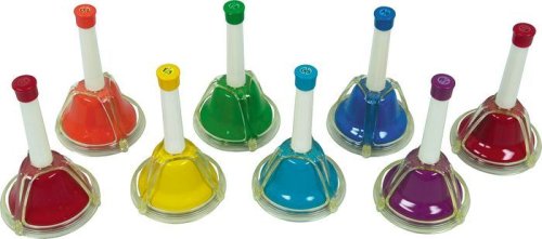 MusicalInstruments: Rhythm Band 8 Note Diatonic Hand/Desk Bell Set
