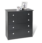 Prepac BBD-3031-4, 4-Drawer Chest (Bl...