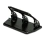 Master 30-Sheet 3-Hole Punch with Padded Handle, Black (MATMP40)