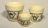 Eigenschaften   / 3 teiliges Blumentopf Set Terrakotte ca. 18 cm