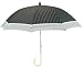 Leighton Parasol Chocolate Mint Umbrella-Black/White