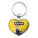 Rosie The Riveter Poster World War II Heart Love Metal Keychain Key Chain Ring