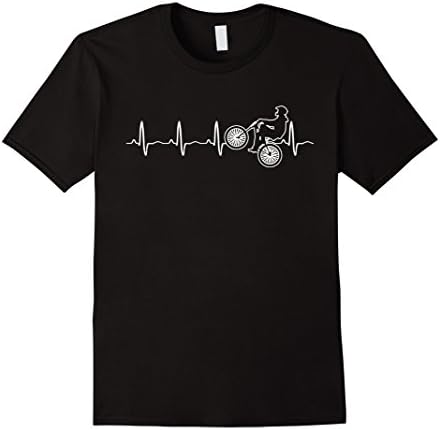 Men's BMX Riding Racing Cool Bike Gift Shirt Men Women Boys Girls Large Black