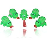 Passover Pop Out Tongue Squeaky Frogs - 6 Pack. Great prop for Your Pesach Seder, for Children to Reenact the Plagues (And the Kids At Heart).
