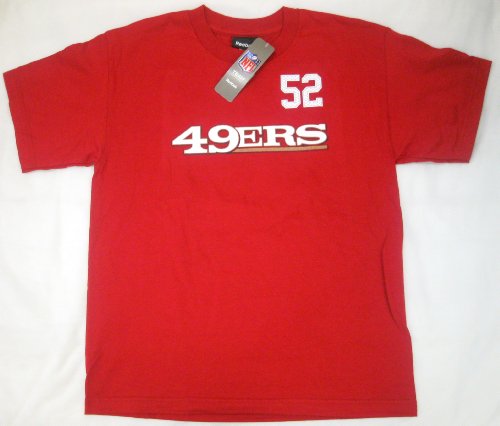Patrick Willis San Francisco 49ers Premium Youth Name and Number Jersey T-Shirt Large 14-16