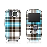 Turquoise Plaid Design Protective Skin Decal Sticker for Kodak PlaySport Zx ....
