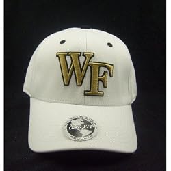 Wake Forest Demon Deacons White Fit Stretch Cap from Top of the World