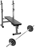 Weight training set: Folding Bench 27kg home gym weight set With 6ft bar and High quality Weight plates