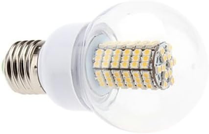 DAIWL A19 5W E27 120SMD3528 Warm White Light LED Corn Bulb light with cover 110-220V