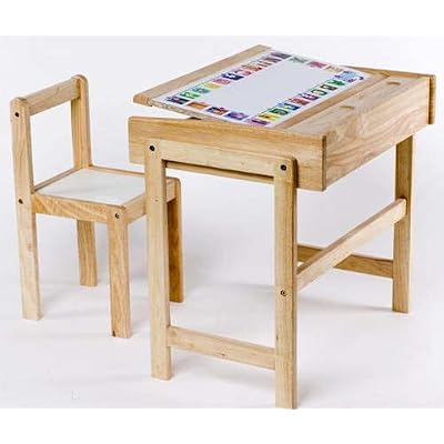 Alphabet Desk And Chair (School Desk with lifting lid for child)