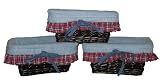 Nursery-To-Go 3-Piece Wicker Storage Basket Liner in Boys Will Be Boys
