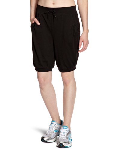PUMA Damen Bermuda PUMA script, black, XS, 819220 01 Preisvergleich