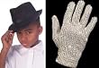 Child Large DuraFelt Michael Jackson Fedora Hat w/ Child Large Glitter Glove