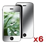 6x Premium Reusable LCD Mirror Screen Protector with Lint Cleaning Cloth fo ....