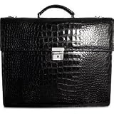 Jack Georges Croco Collection Triple Gusset Flapover