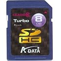 A-DATA 8GB Turbo Secure Digital High Capacity (SDHC) Class 6 Memory Card - Retail Package