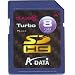 A-DATA 8GB Turbo Secure Digital High Capacity (SDHC) Class 6 Memory Card - Retail Package