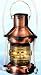 9.5 Inch Anchor Oil Lantern Nautical Candle Holder