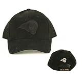 St. Louis Rams Classic Adjustable Baseball Hat - Black on Black