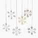12 Assorted Glass Snowflake Ornaments