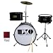 EXO Percussion 3 Piece Junior Drum Set - Red