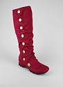 Paillette Trim Hidden Wedge Boot
