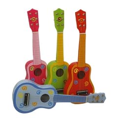 Image Toys Kindergitarre aus Holz farbig lackiert