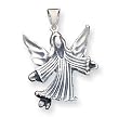 Sterling Silver Angel Charm with 20 inch Sterling Silver Chain