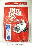 Dirt Devil Type F Vacuum Cleaner Bags (10-Pack)