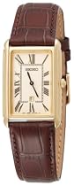 Seiko Men's Brown Leather Strap Watch #SXB850