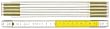 Stabila MESSGER�TE GUSTAV ULLRICH GMBH 112800 Holzgliederma�stab L.2m wei�/gelb wetterfest Stabila Genauigk.III