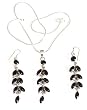 Pendant and Earrings Garnet Sterling Silver Jewelry