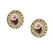 Vintage Collection Gold Tone Heart Filigree Rose Motif Earrings