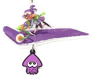 スプラトゥーン イカす ボーイ(ローラー) ラバーつき アクリルキーホルダー