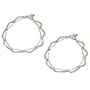 Silver Ankle Bracelet Pair Body Jewelry for Women 10.25 Inches