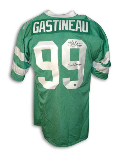 Mark Gastineau Autographed New York Jets Green Throwback Jersey Inscribed 