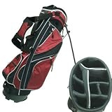 Buy Prosimmon Golf Deluxe Stand Bag Black Burgundy