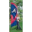 Atlanta Braves Tall Team Flags 8.5 ft x 2.5 ft MLB Baseball Fan Shop Sports Team Merchandise