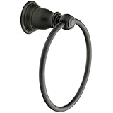 Moen Towel Ring, Wrought Iron Finish, Kingsley Collection, Model YB5486WR
