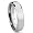 Cobalt XF Chrome 6MM High Polish Beveled Wedding Band Ring Sz 6.0