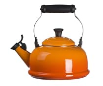 Le Creuset Enamel-on-Steel 1-4/5-Quart Whistling Kettle, Flame