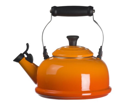 Le Creuset Enamel-on-Steel 1-4/5-Quart Whistling Kettle, Flame