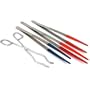 4 Long Jewelers Tweezers Tongs Cleaning Repair Tools