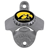 Iowa Wall Mounted Bottle Opener - Mounting Screws Included
