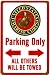 Marine Corps Parking Only Sign