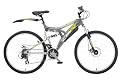 CBR Black Canyon Mens Dual Suspension Bike - Grey, 26-Inch