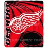 Detroit Red Wings NHL Lightweight Fleece Throw Blanket 50"x60"