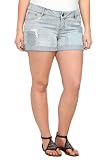 Torrid Plus Size Torrid Denim - Light Cutoff Patch Denim Shorts